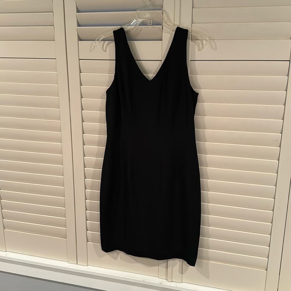 Little black dress. Current sizing, dress is a size 6. 100%silk outer layer